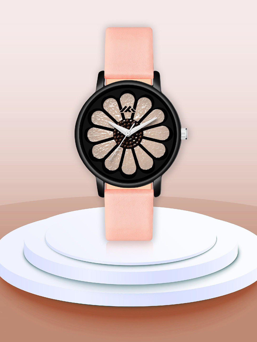 DOUBLERUN Women Textured Dial & Leather Straps Analogue Multi Function Watch H05NNMT-607