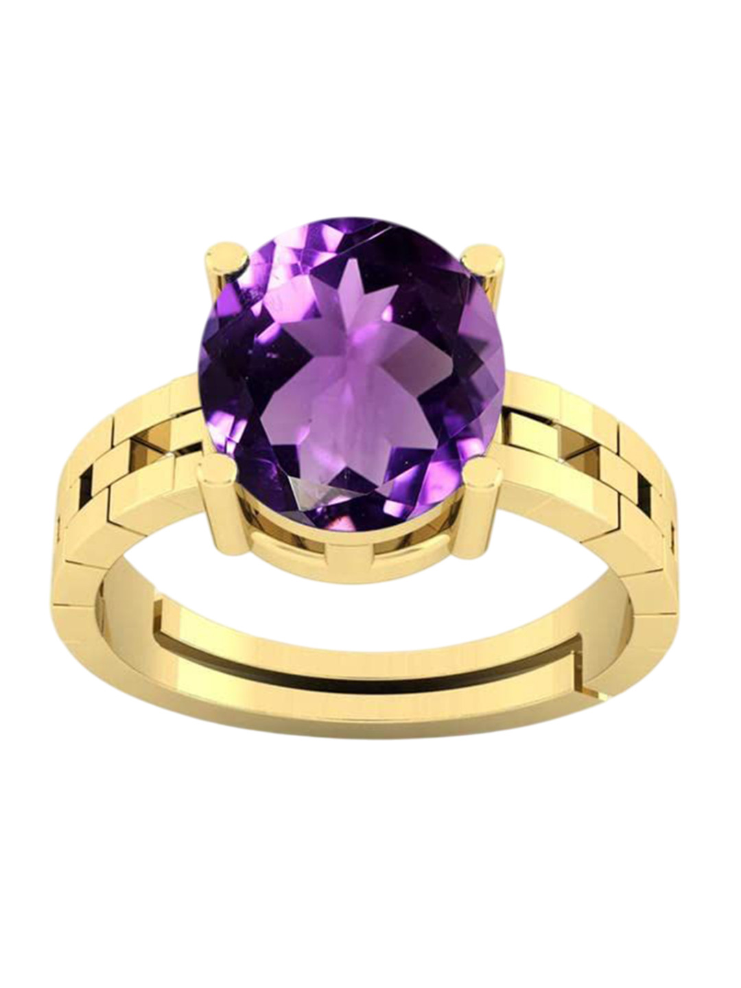 RSPR 11.25 Ratti 10.60 Carat Sapphire Ring Panchdhatu Adjustable Neelam Ring