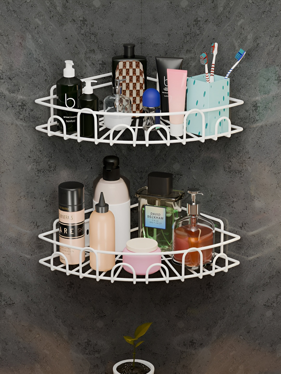 Aura White Set of 2 Regular Multi-Utility Racks