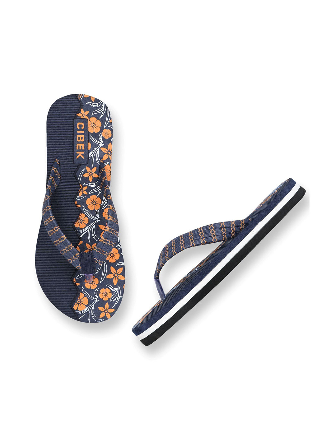 CIBEK Women Printed Thong Flip-Flops