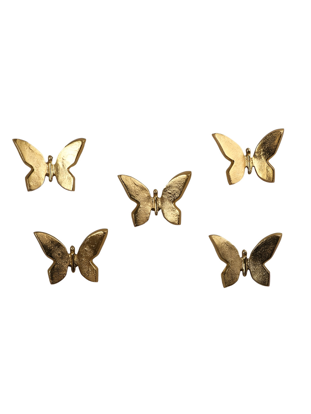 Amaya Decors Aluminium Glossy Sticking Hall 5Pcs Abstract Wall Decor-6In