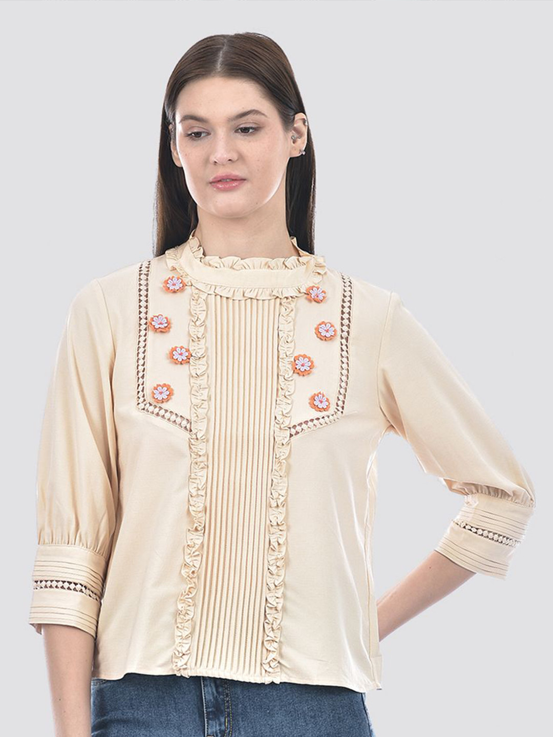 CAMLA Self Design Applique Top