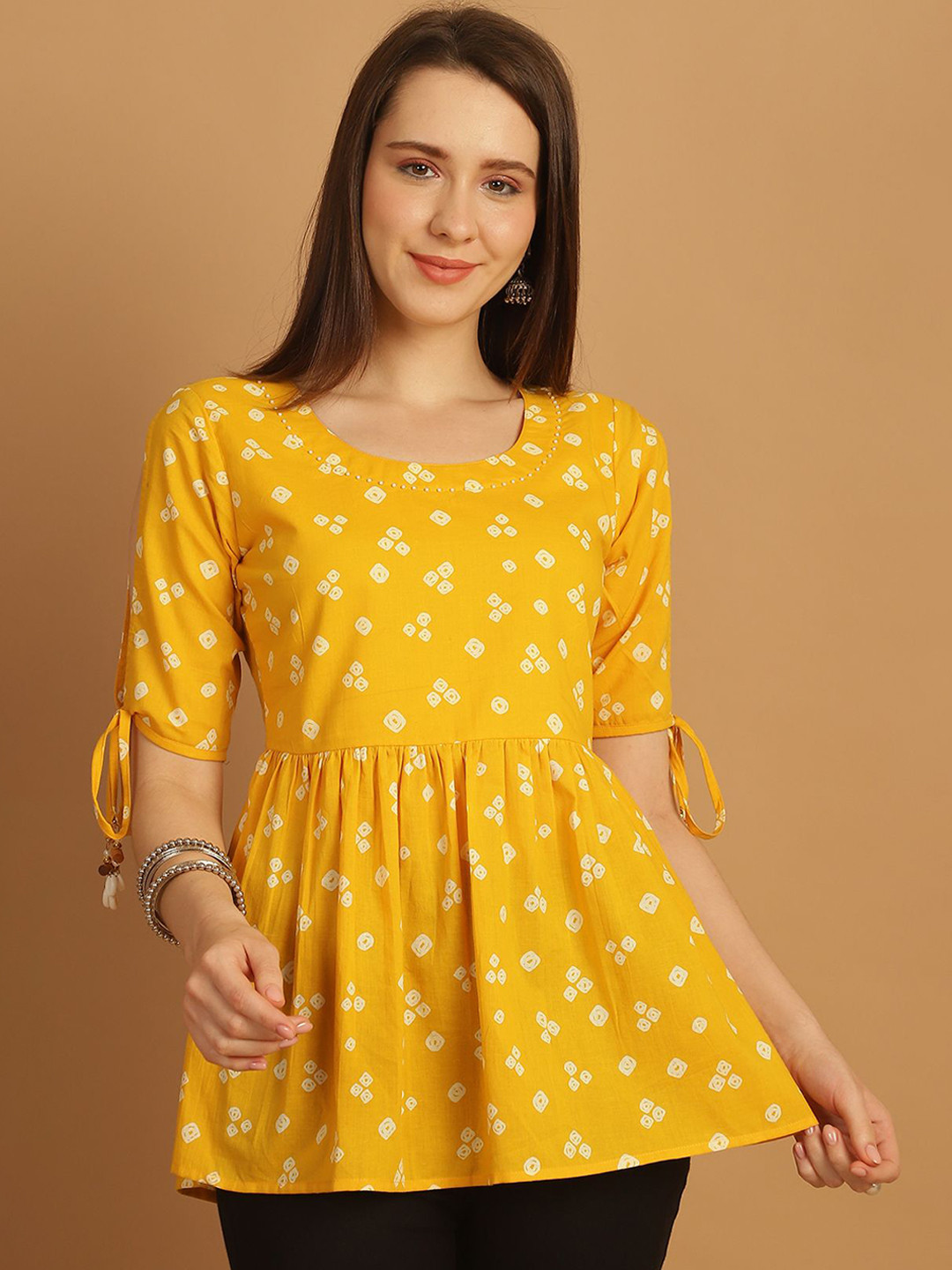 Merira Bandhini Printed Pure Cotton Tunic