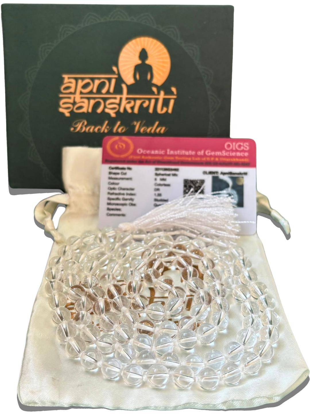 Apnisanskriti Unisex Sphatik Mala