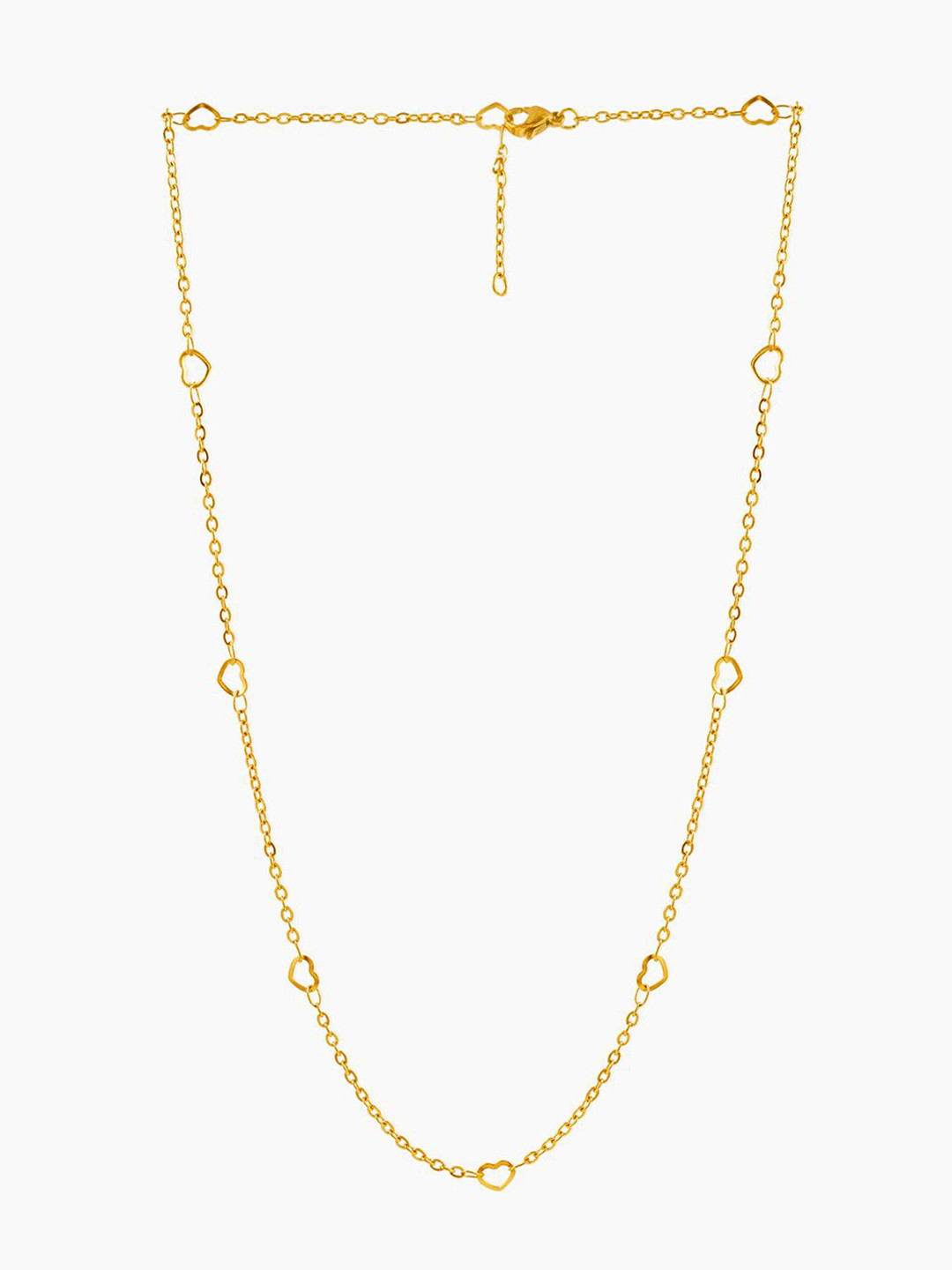 SWASHAA Flavia 18KT Gold-Plated Stainless Steel Heart Shaped Chain