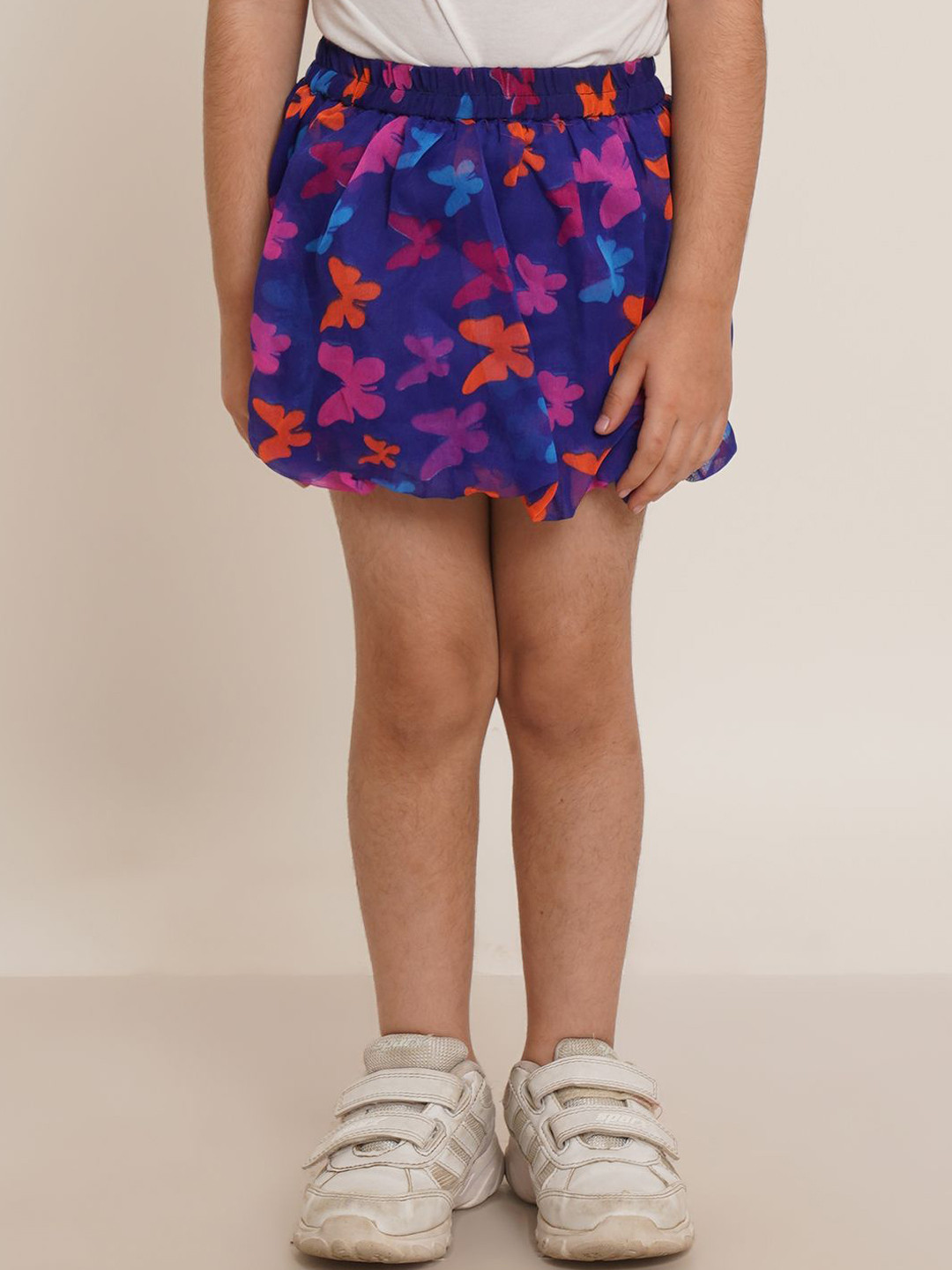Creative Kids Girls Butter Fly Printed A-Line Mini Skirt
