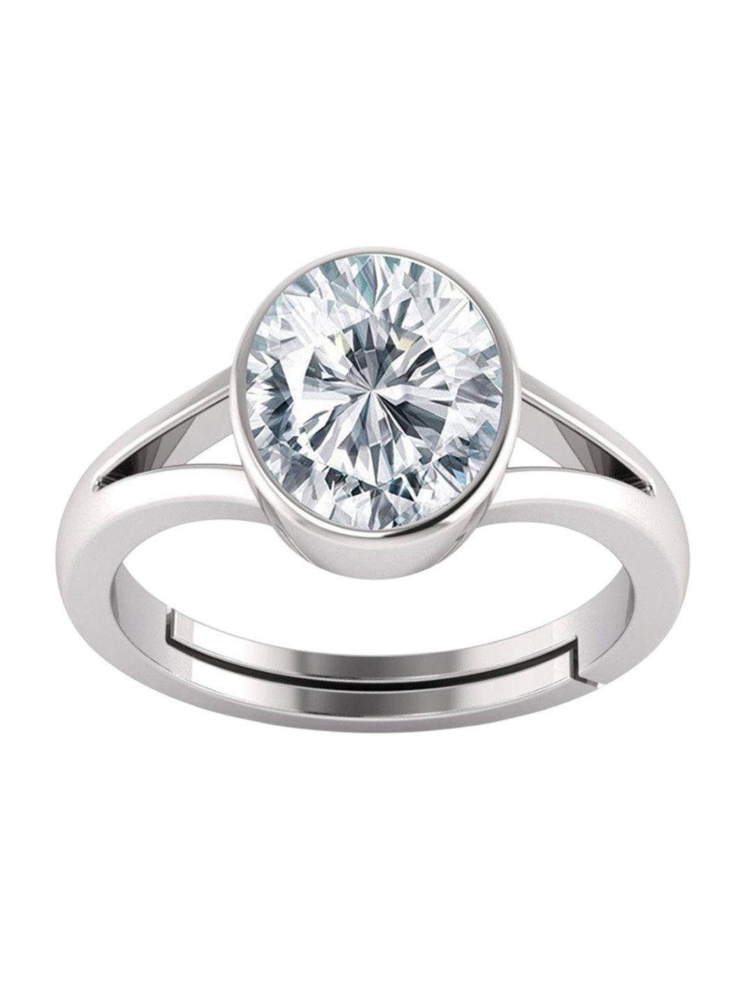 RSPR 7.25 Ratti 6.60 Carat Zircon Stone Adjustable Gemstone Ring With Certificate