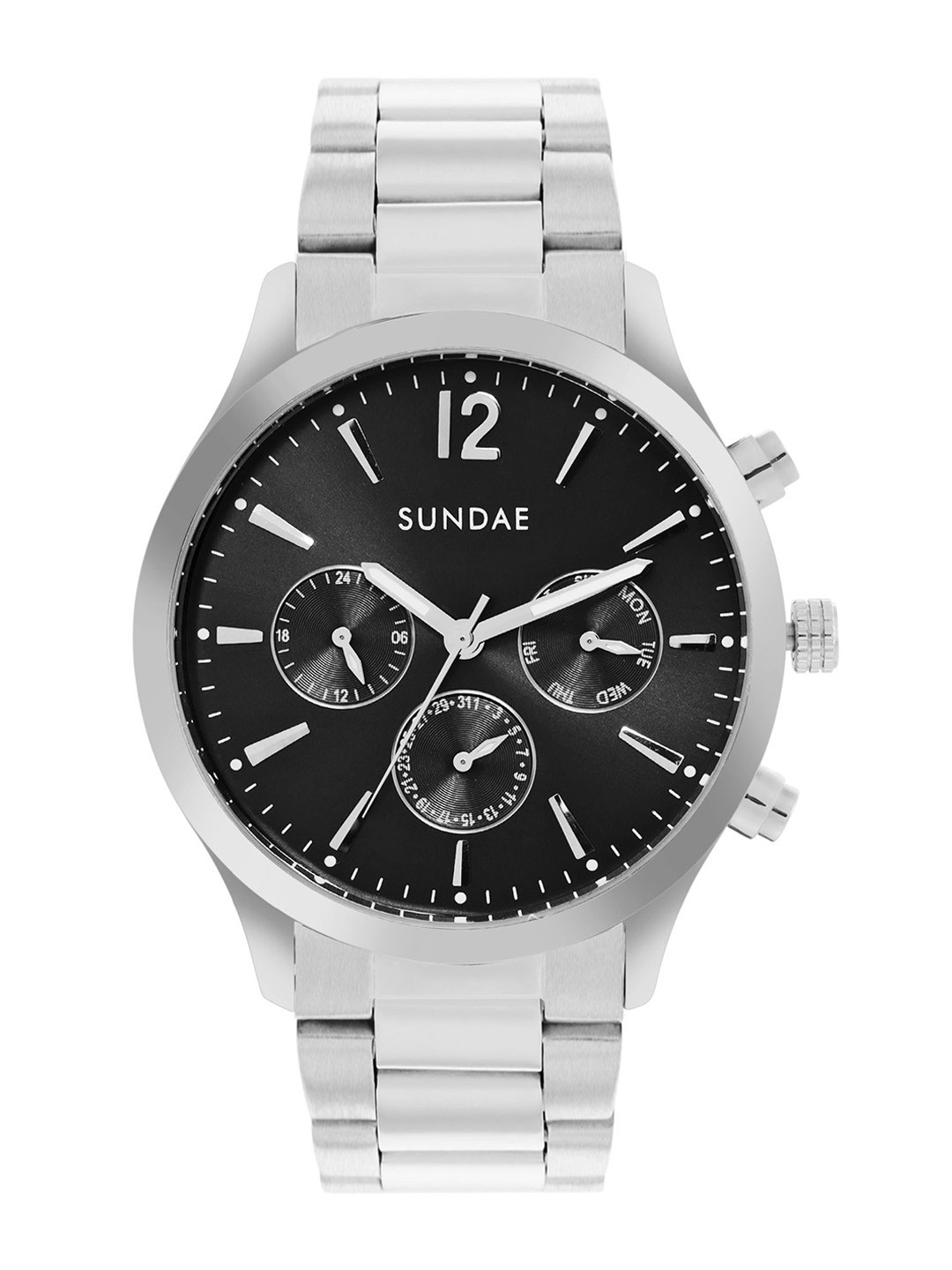 CARLOS PHILIP Men Stainless Steel Bracelet Style Analogue Watch 788907 OM-96 IPS VX9J-2