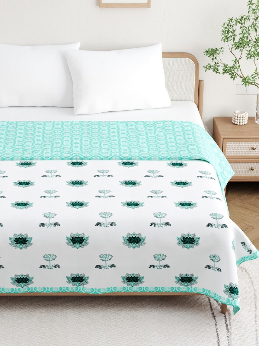 DE CAMA Ethnic Motifs Printed Double Bed Blanket