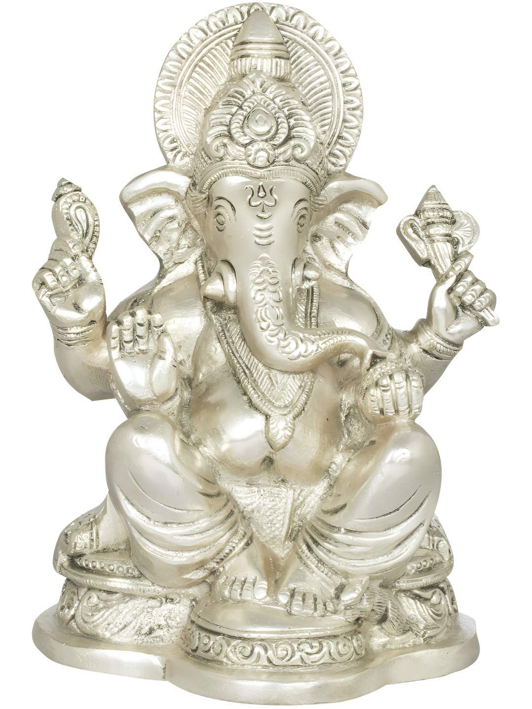 Exotic India Silver-Toned Religious Idol Showpiece