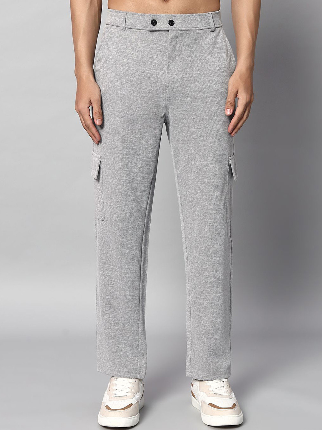 VOGAAN Men Mid Rise Slim Fit Cargos