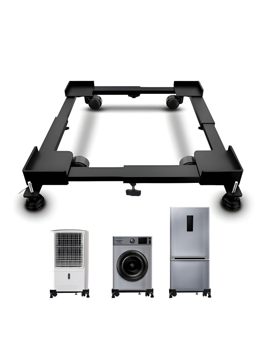 Aura Black Metal Solid Bath Accessories Set