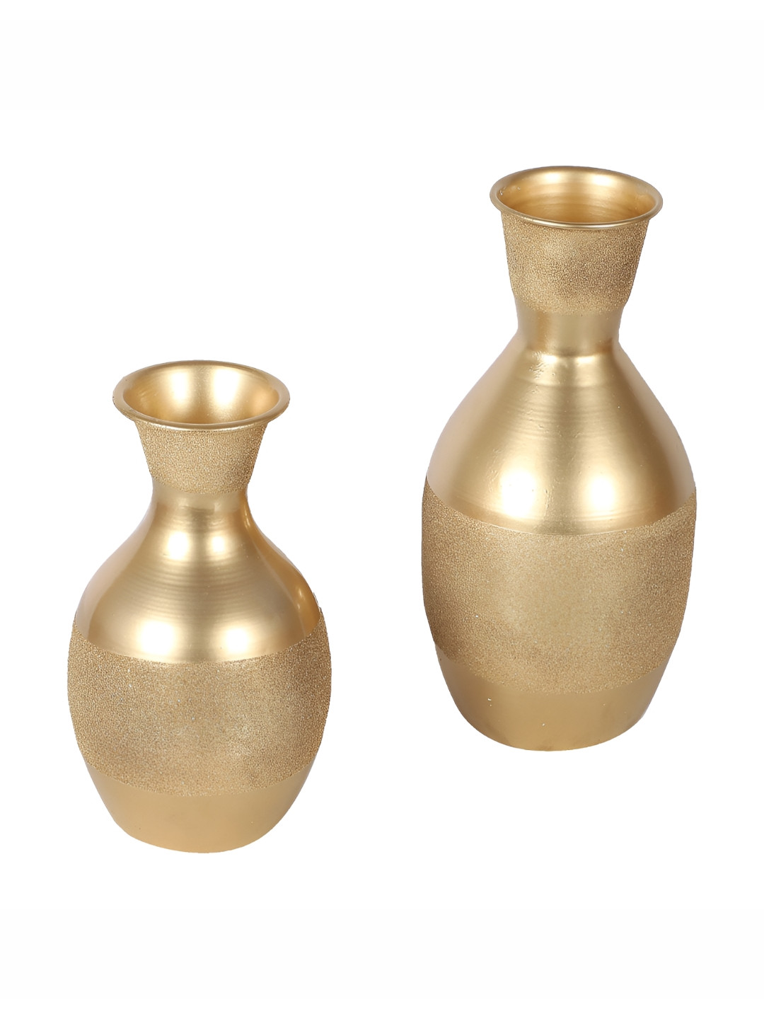 Amaya Decors 2-Pcs Yellow Flower Vase