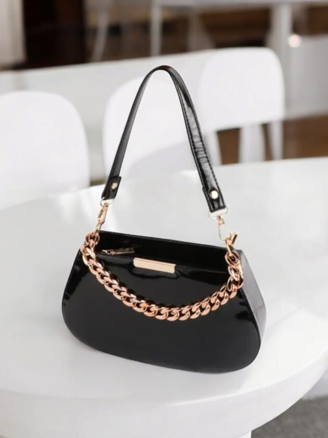 AAIFA Women Solid Structured Shoulder Bag