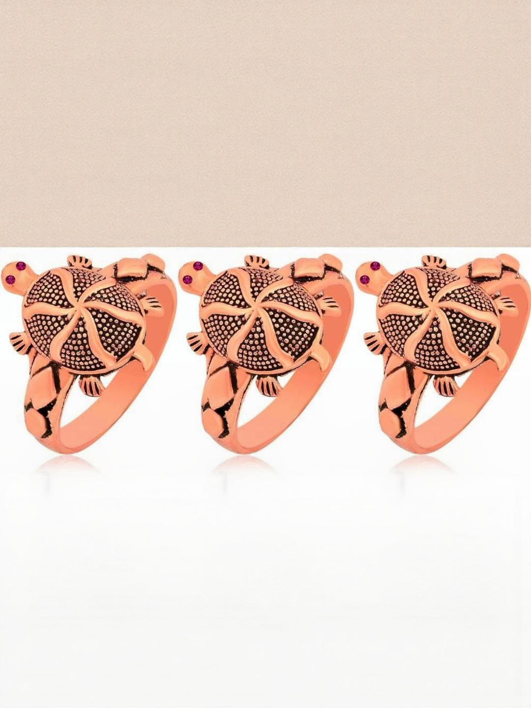 Dynamic Retail Global Turtle Pink Alloy Finger Ring
