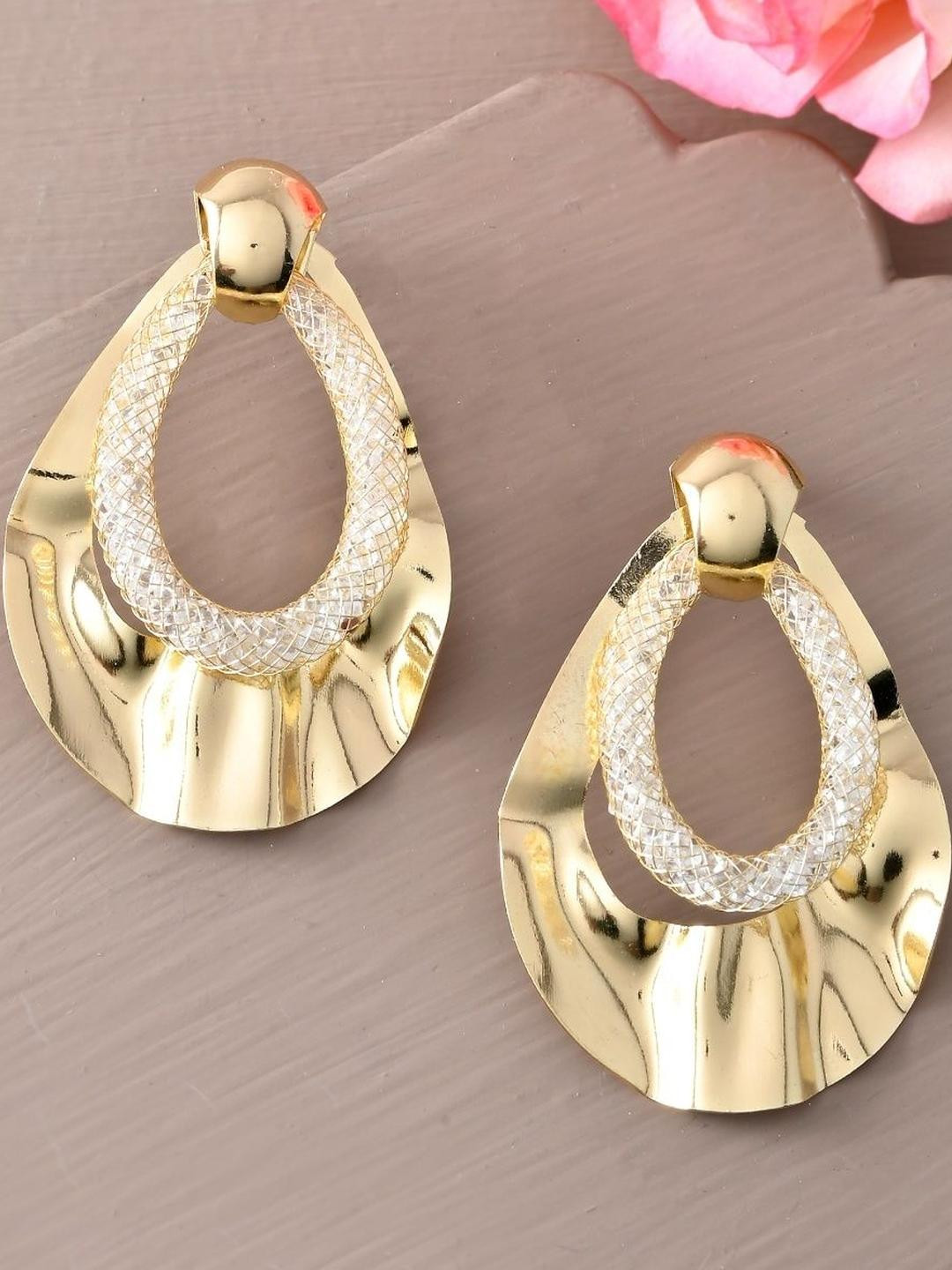 SUNBURST Contemporary Hoop Earrings