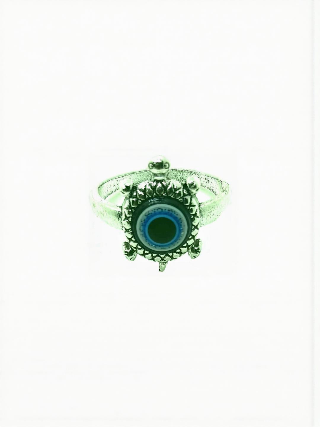 Dynamic Retail Global Green Alloy Finger Ring