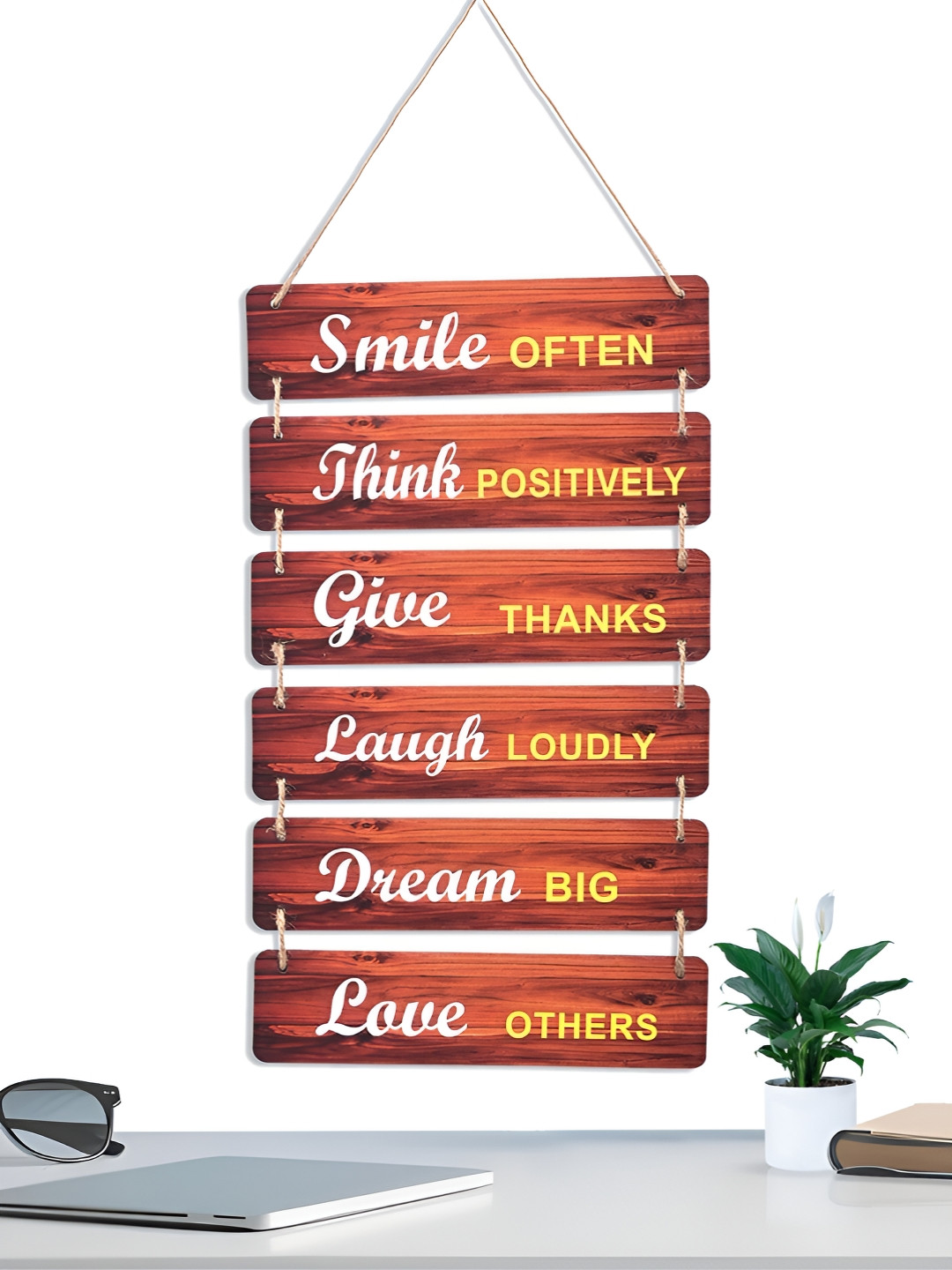 Myntra Elegant Homes Inspirational Quotes Matte Hall Wall Hangings-23.6In