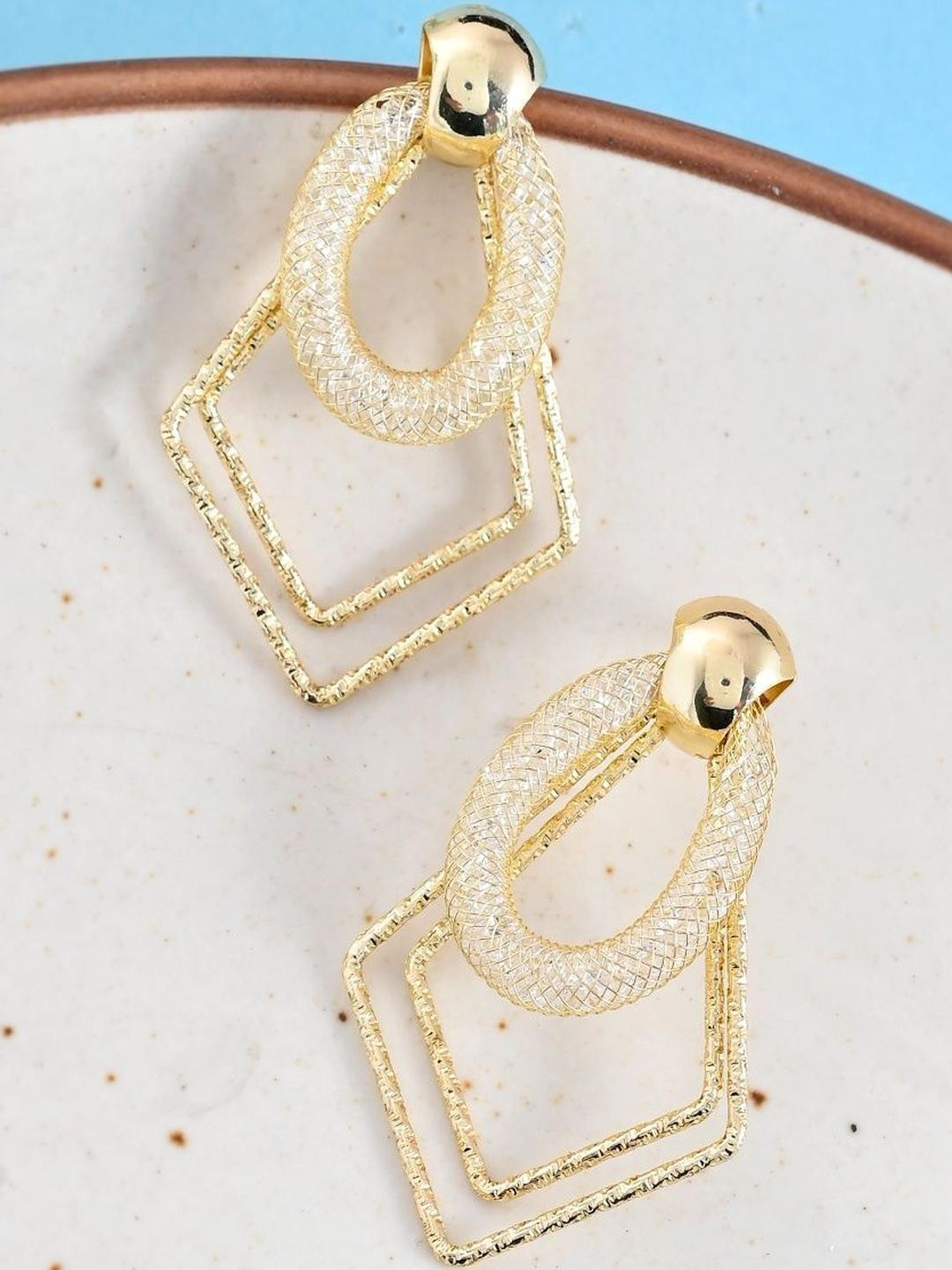 SUNBURST Contemporary Hoop Earrings