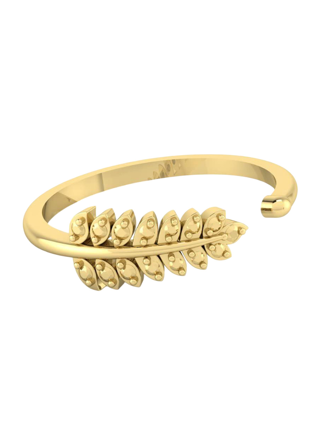 RSPR Leaf Designed Finger Ring