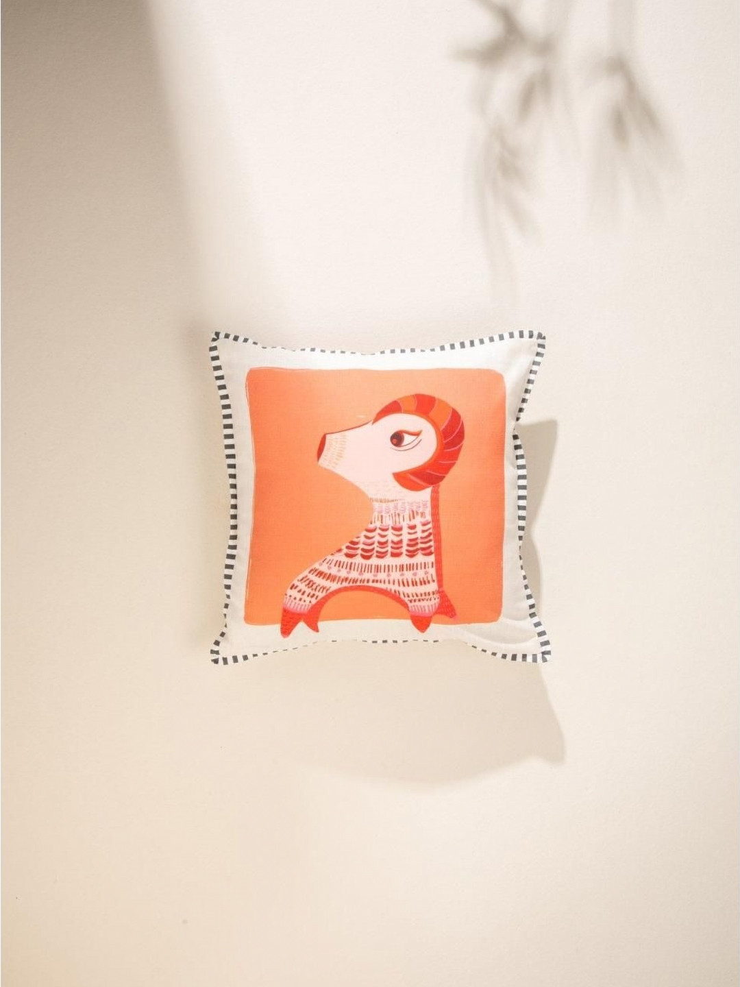 FREEDOM TREE White & Rust Square Cushion Covers