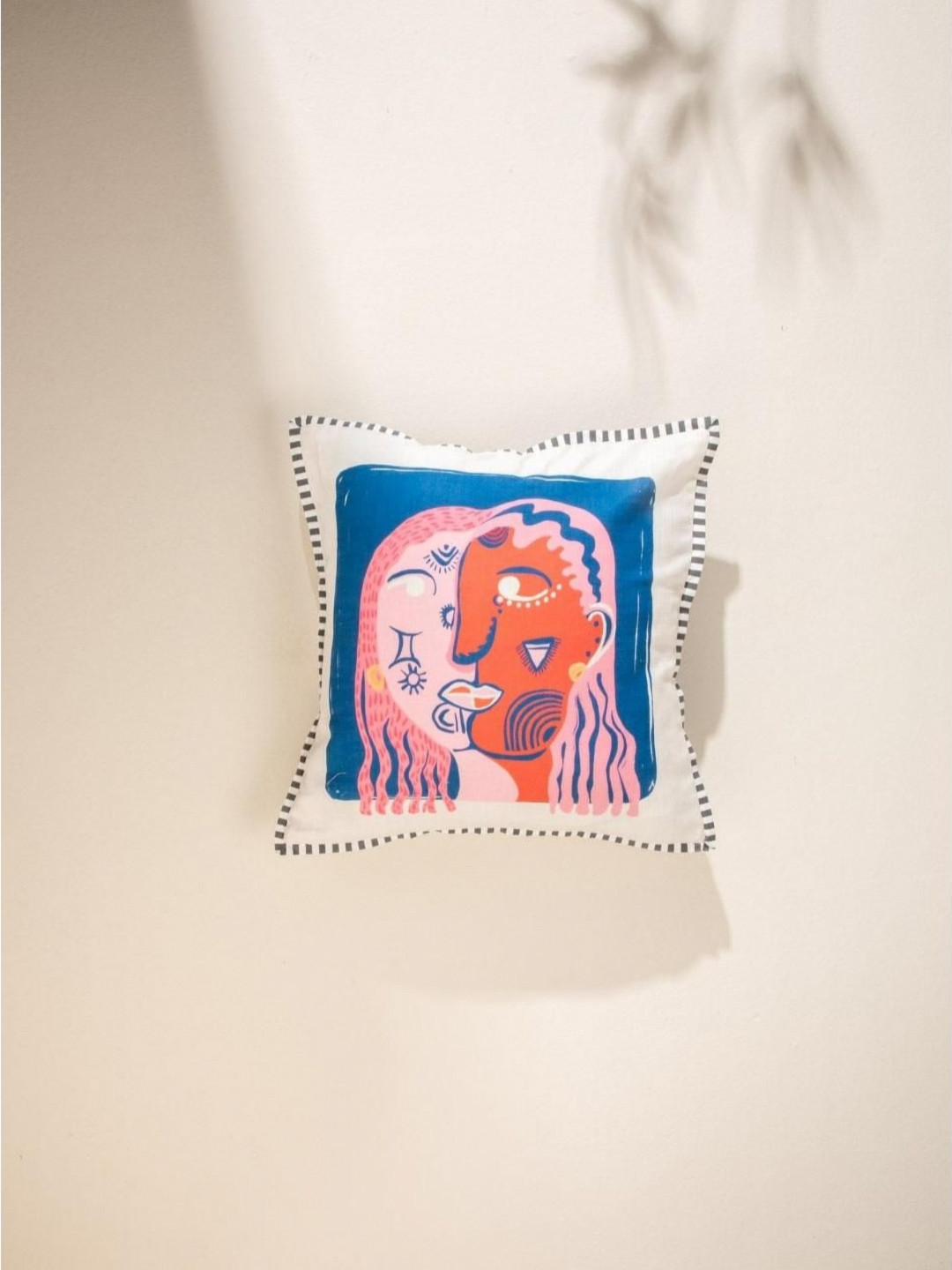 FREEDOM TREE Blue & White Square Cushion Covers