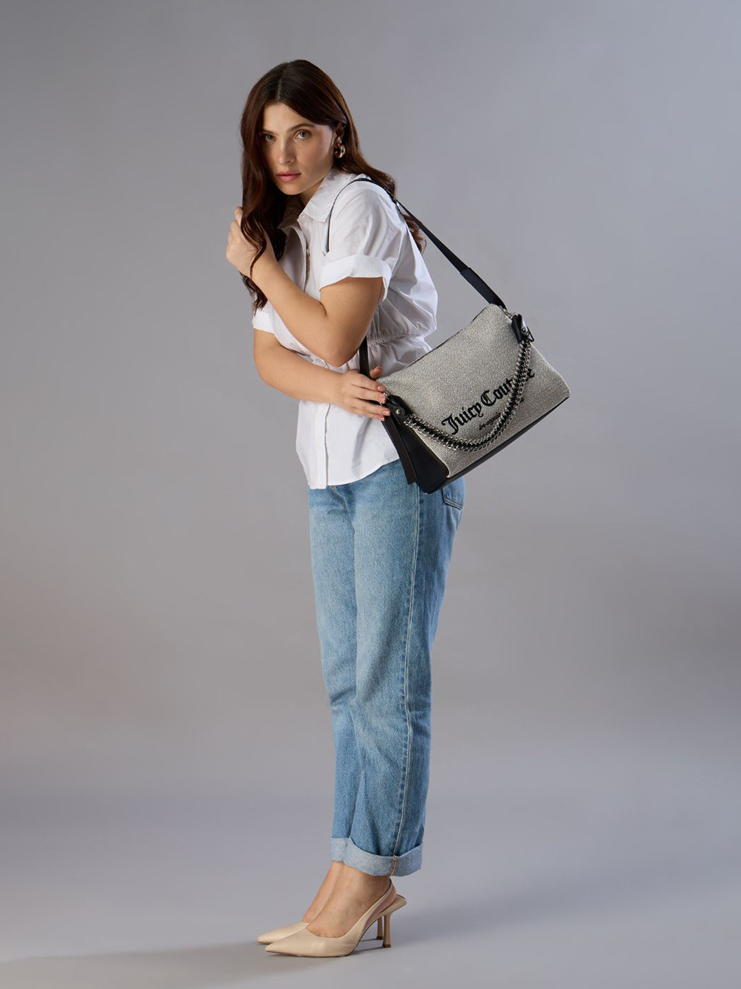 Juicy Couture Women Solid Structured Shoulder Bag with Pouch