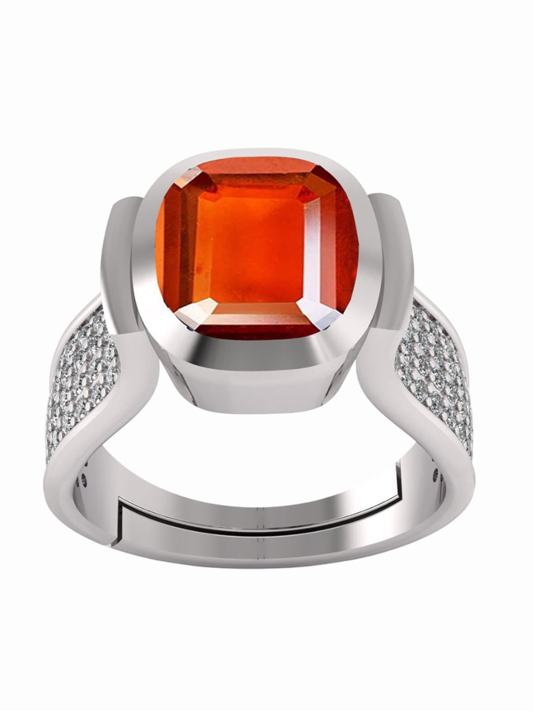 RSPR 13.25 Ratti Gomed Natural Quality & Original Stone-Studded Adjustable Finger Ring