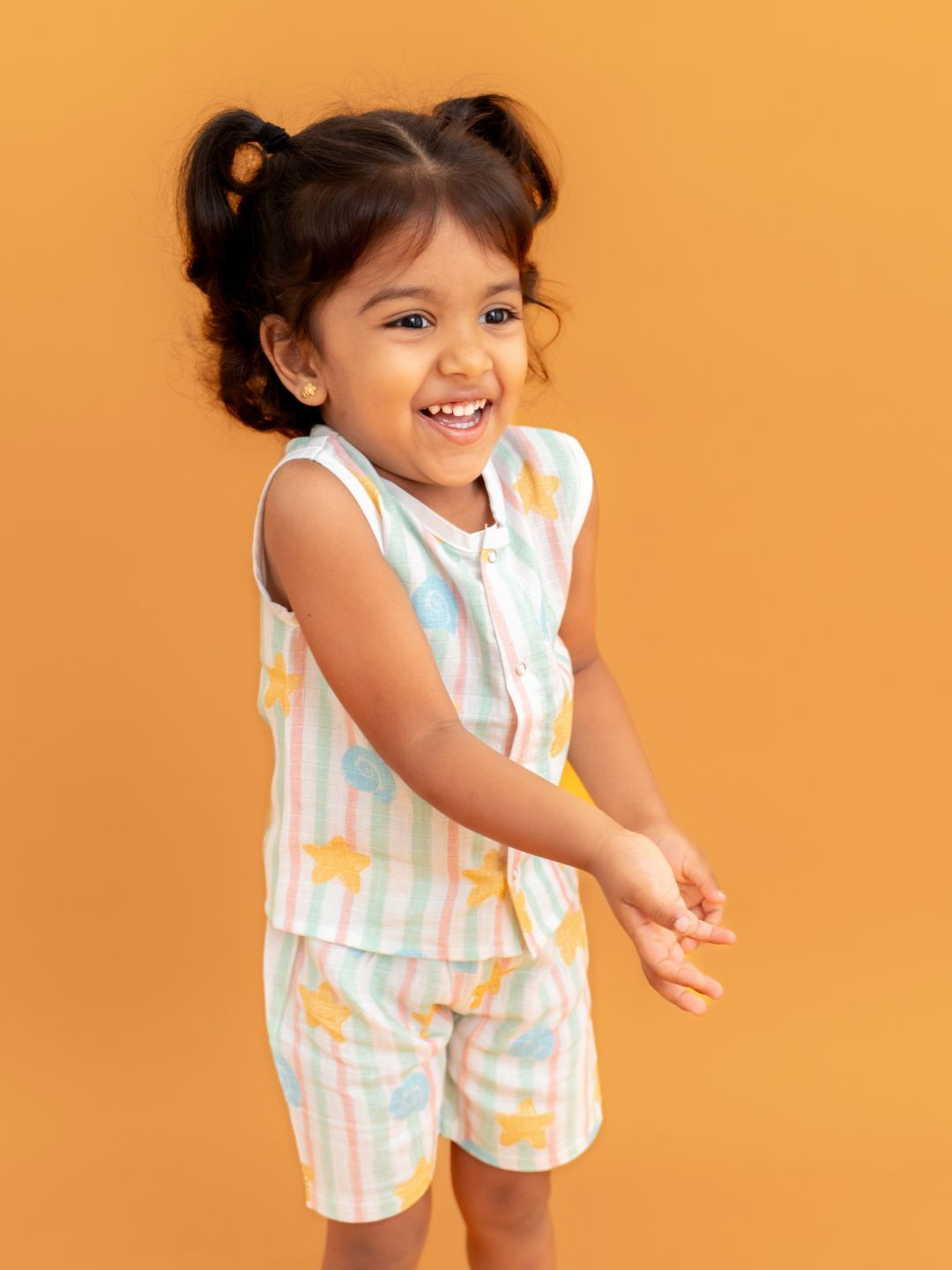 A Toddler Thing Kids Printed Top with Shorts Clothing Set