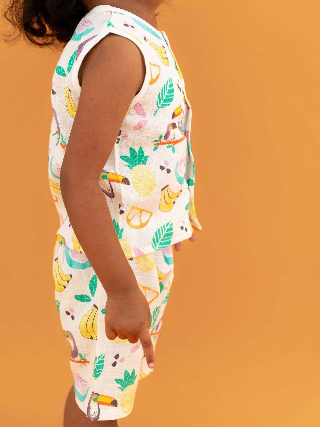 A Toddler Thing Toucan Punch Kids Printed Muslin Jablas With Shorts