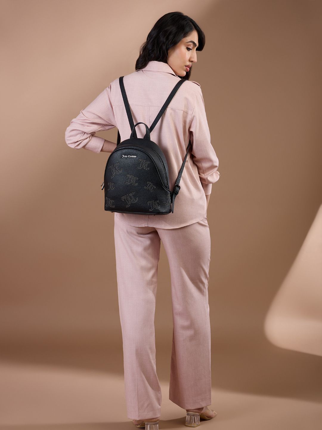 Juicy Couture Women Textured Amata PU Embellished Backpacks