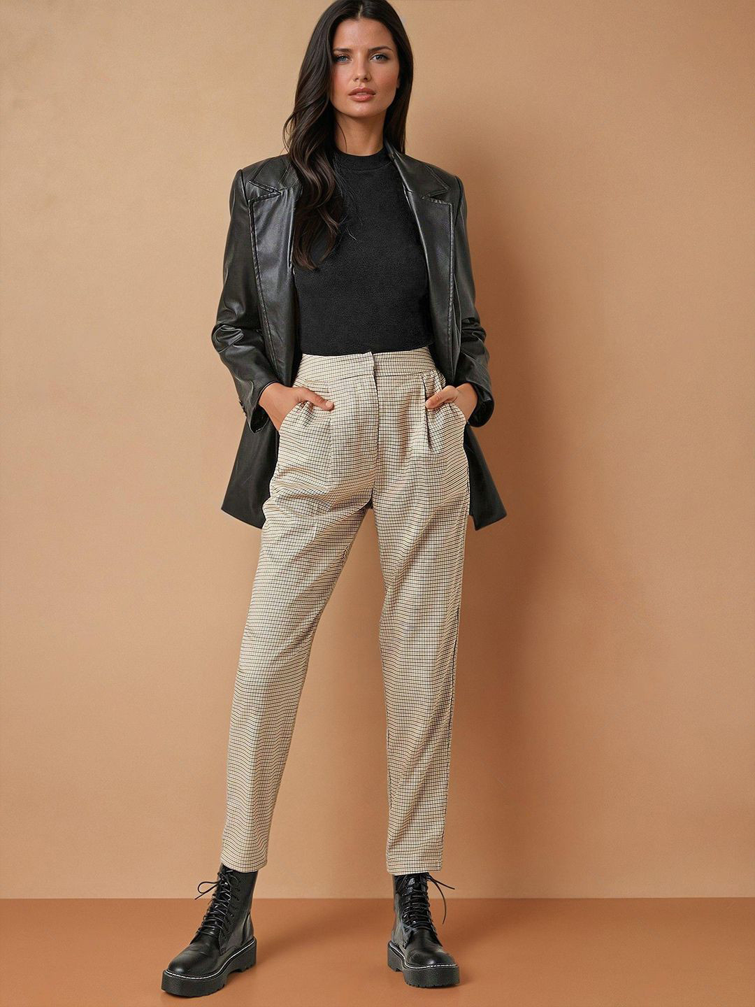 Stylecast X Kotty Women Solid Cotton Fitted Top