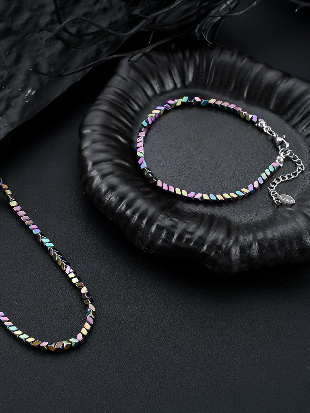 StyleCast x Revolte Men Stainless Steel Link Bracelet