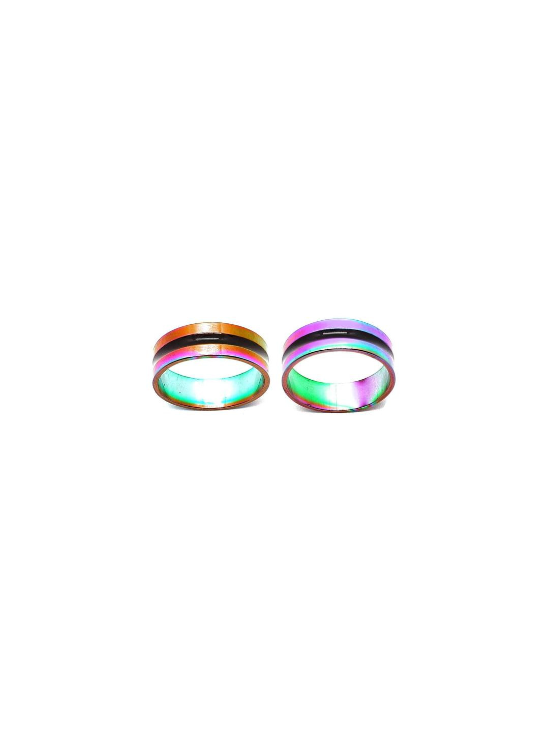 Dynamic Retail Global Set of 2 Multicoloured Alloy Finger Ring