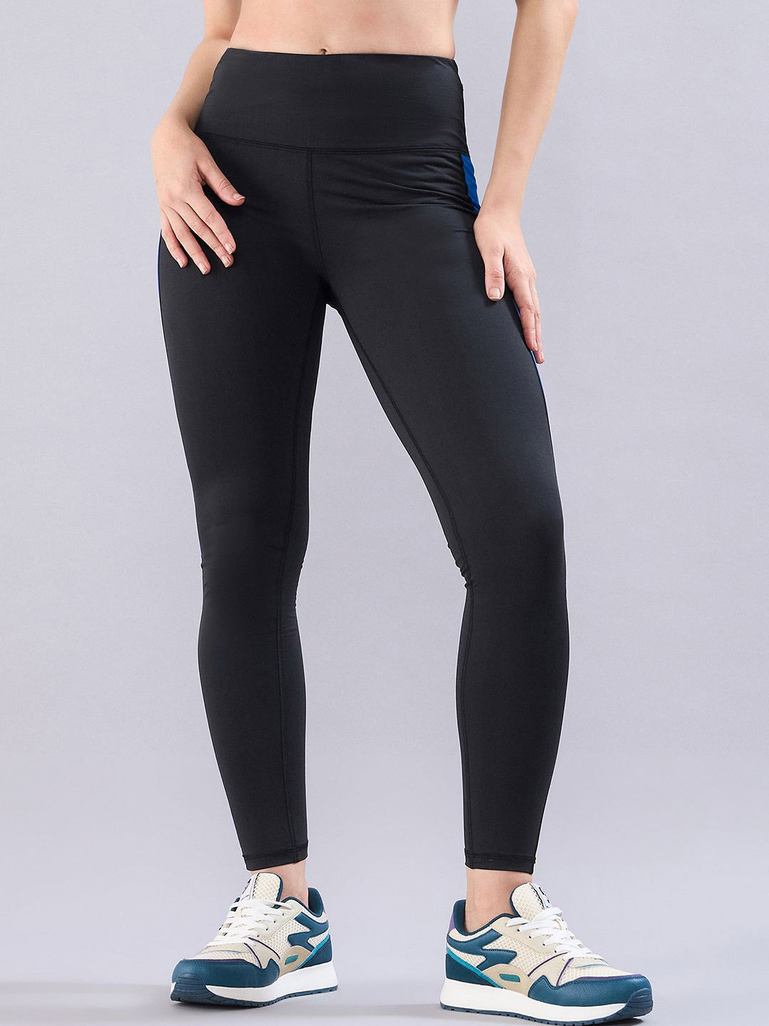 SG High Waist Ankle Length Four-Way Stretchable Gym Tights