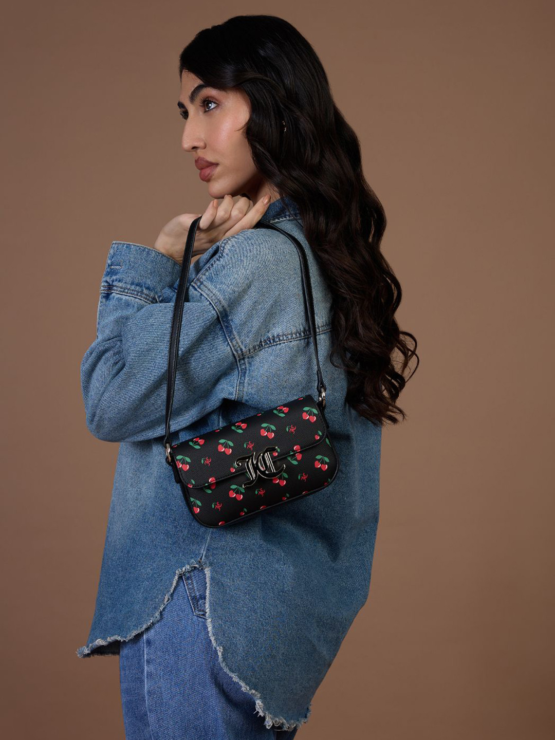 Juicy Couture Women Graphic Baguette Shoulder Bag