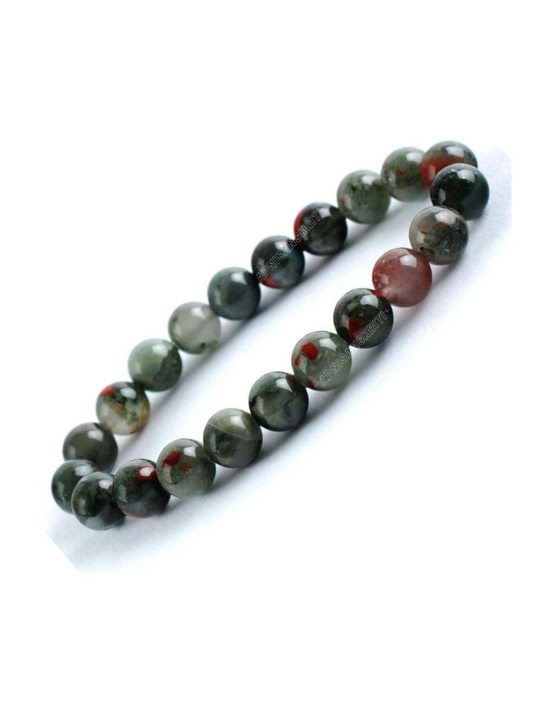 Apnisanskriti Unisex Blood Stone Healing Bracelet