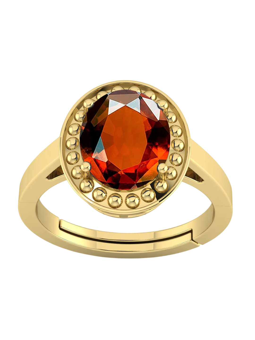 RSPR 13.25 Ratti Pachdhatu stone-Studded Adjustable FingerRing