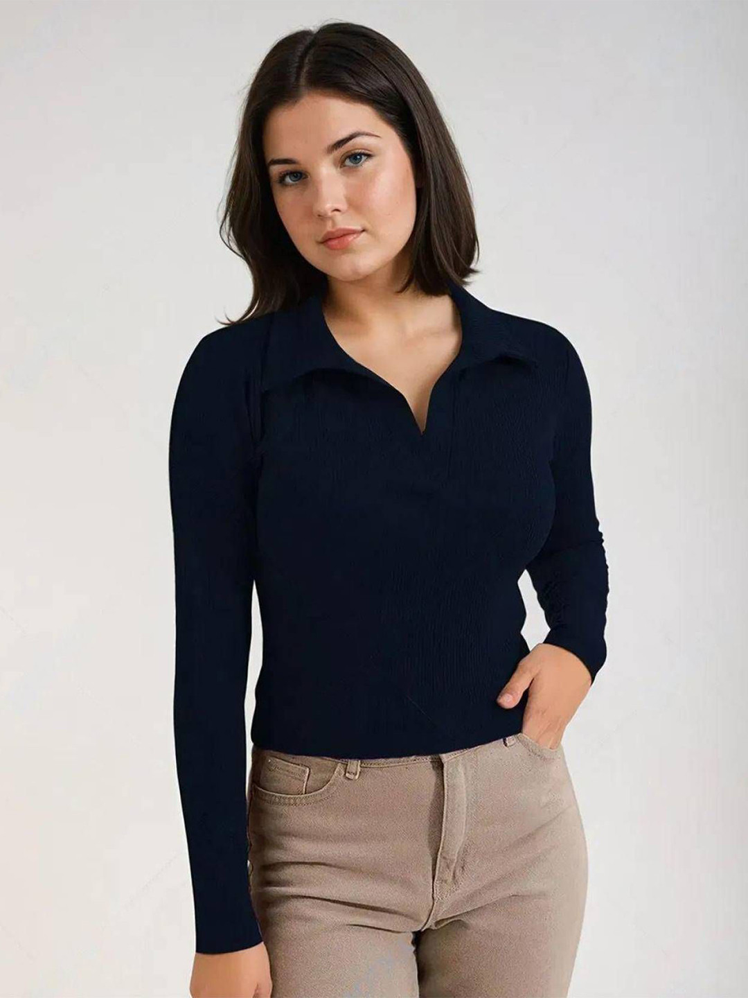 Stylecast X Kotty Women Shirt Collar Top