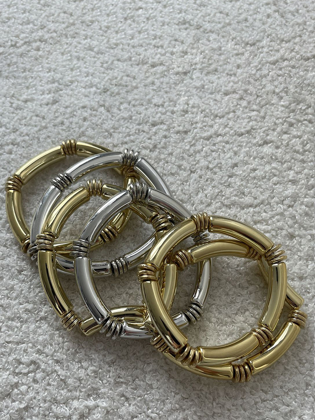 StyleCast x Revolte Men Alloy Silver-Plated Bracelet