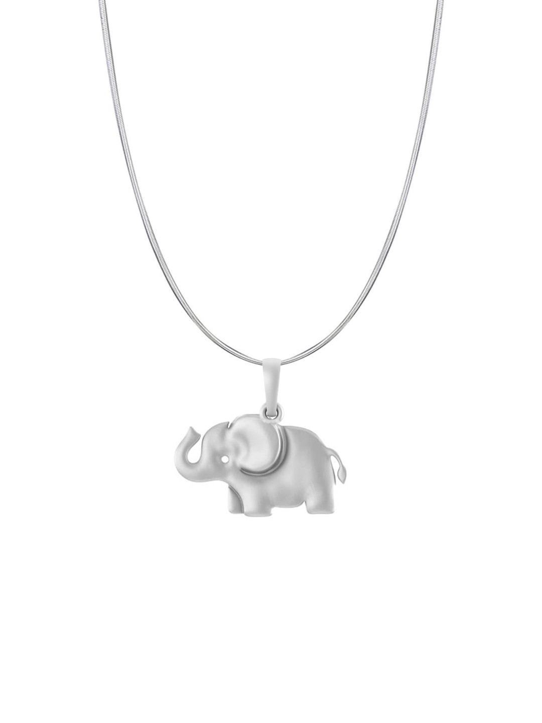 AKSHAT SAPPHIRE Men 92.5 Sterling Silver Animal Elephant Pendants With Snake Chain
