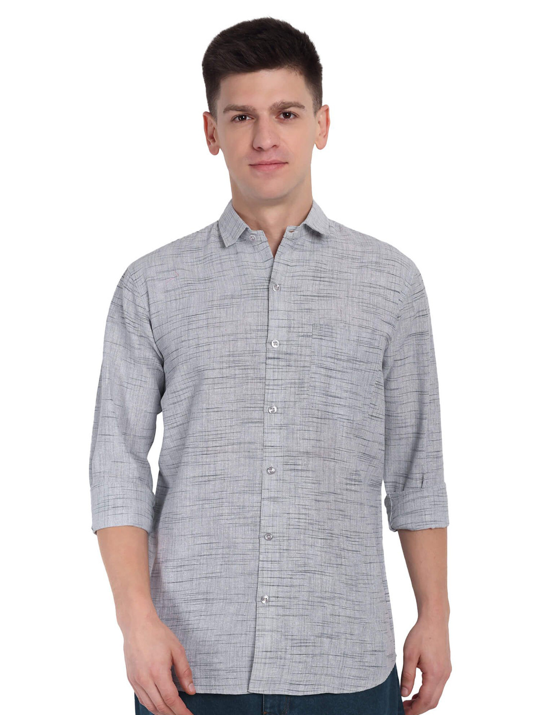 Garment Globe Standard Spread Collar Casual Shirt