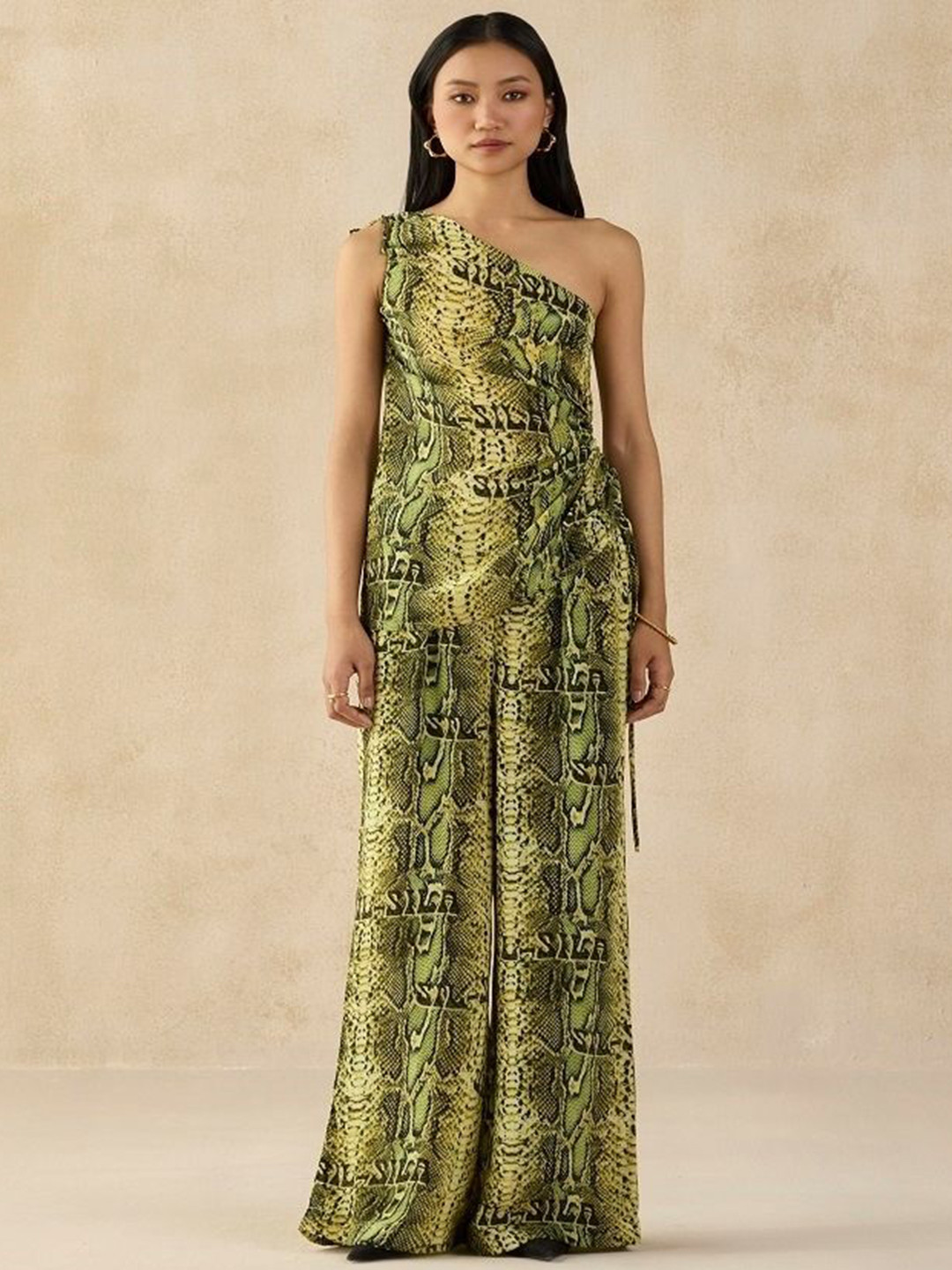 SIL SILA Women Green Bangkok Top With Palazzo Co-Ords