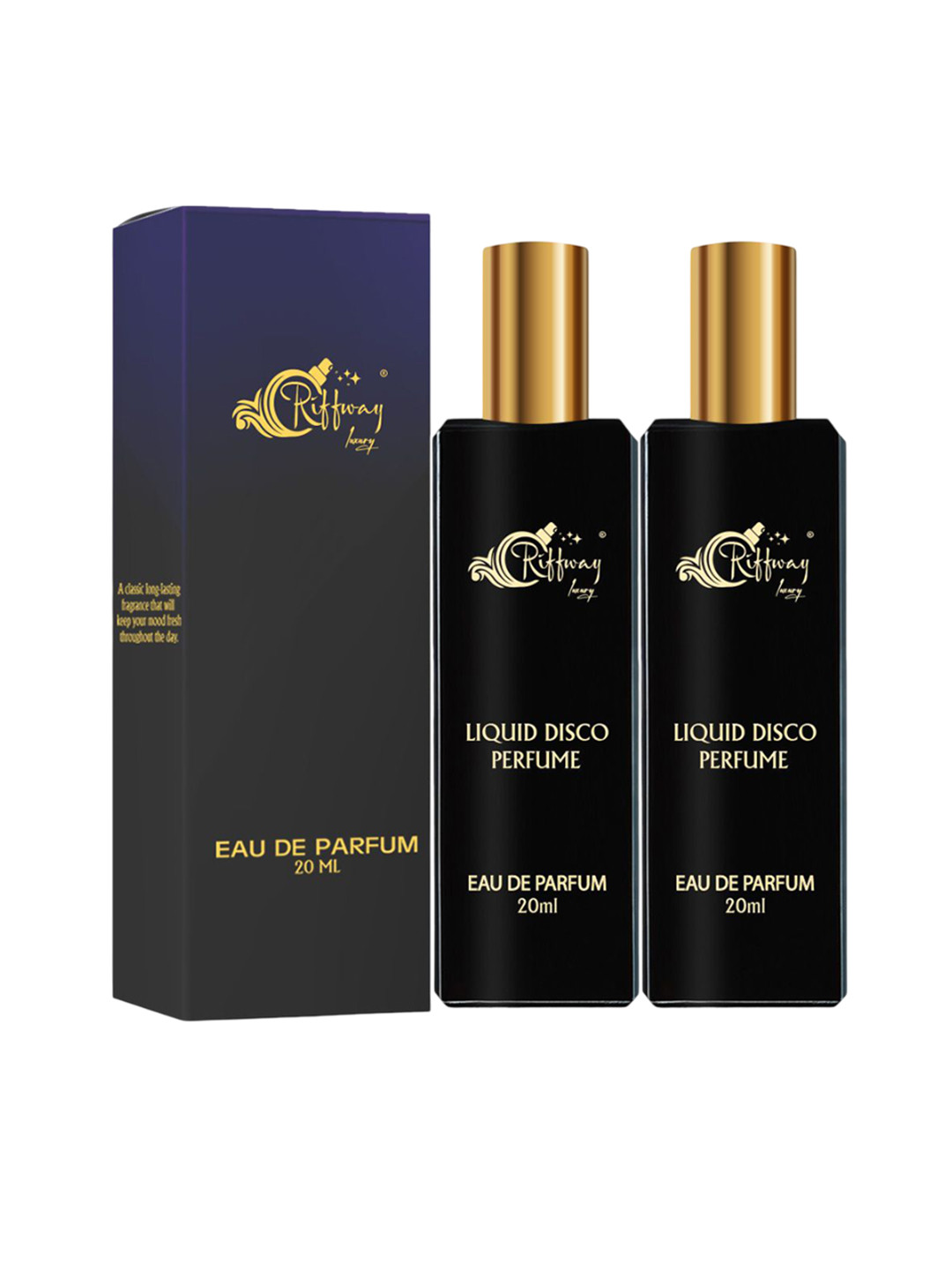 riffway Set Of 2 Liquid Disco Long Lasting Eau De Parfum- 20 ml Each