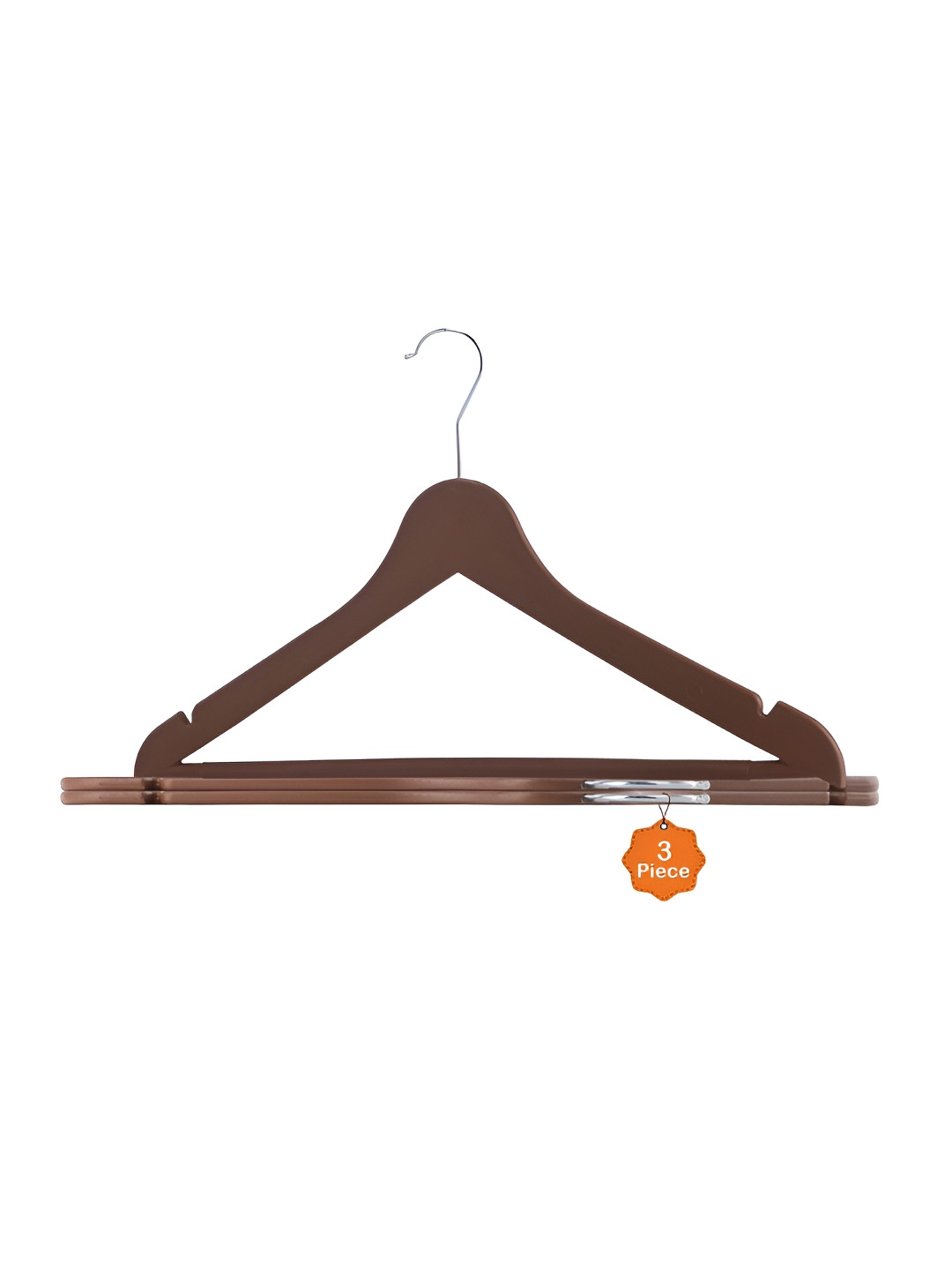 Aura 3-Pcs Brown Clothes Hanger