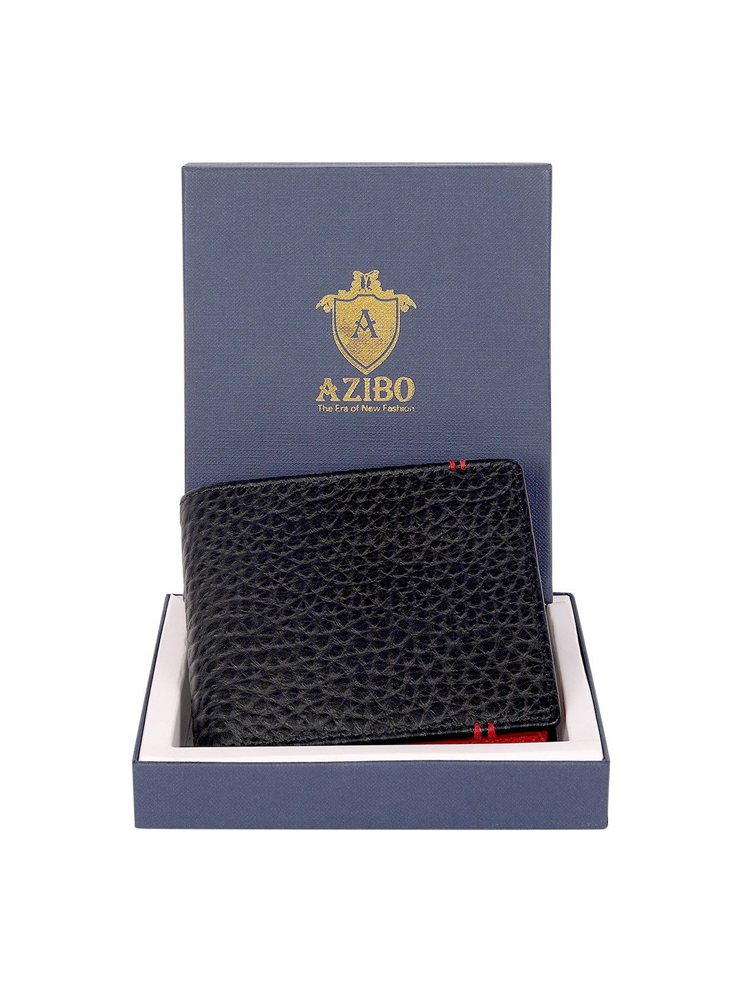Azibo Men Textured Leather Card Holder