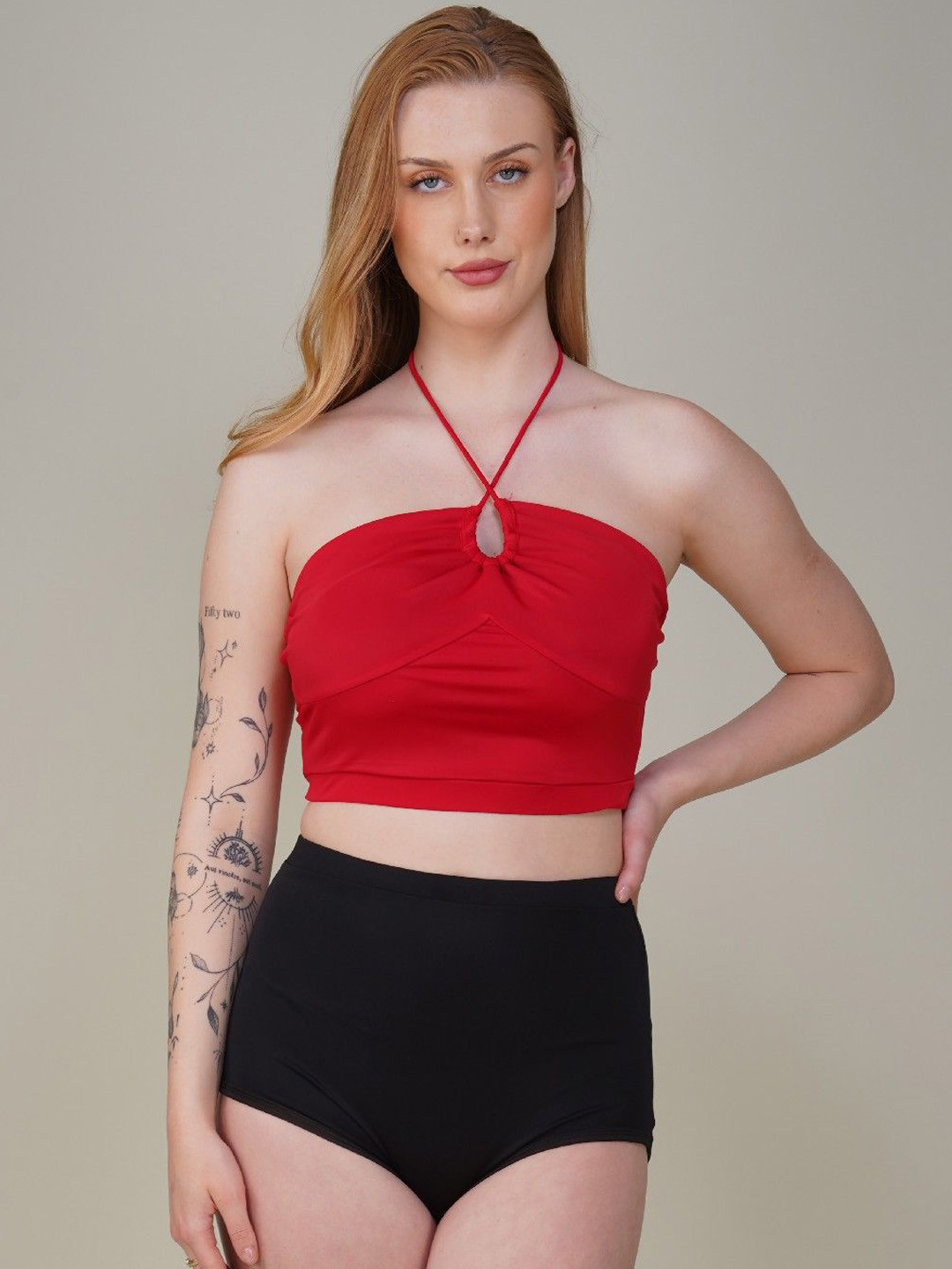 PIKAYO Padded Halter Neck Swim Set
