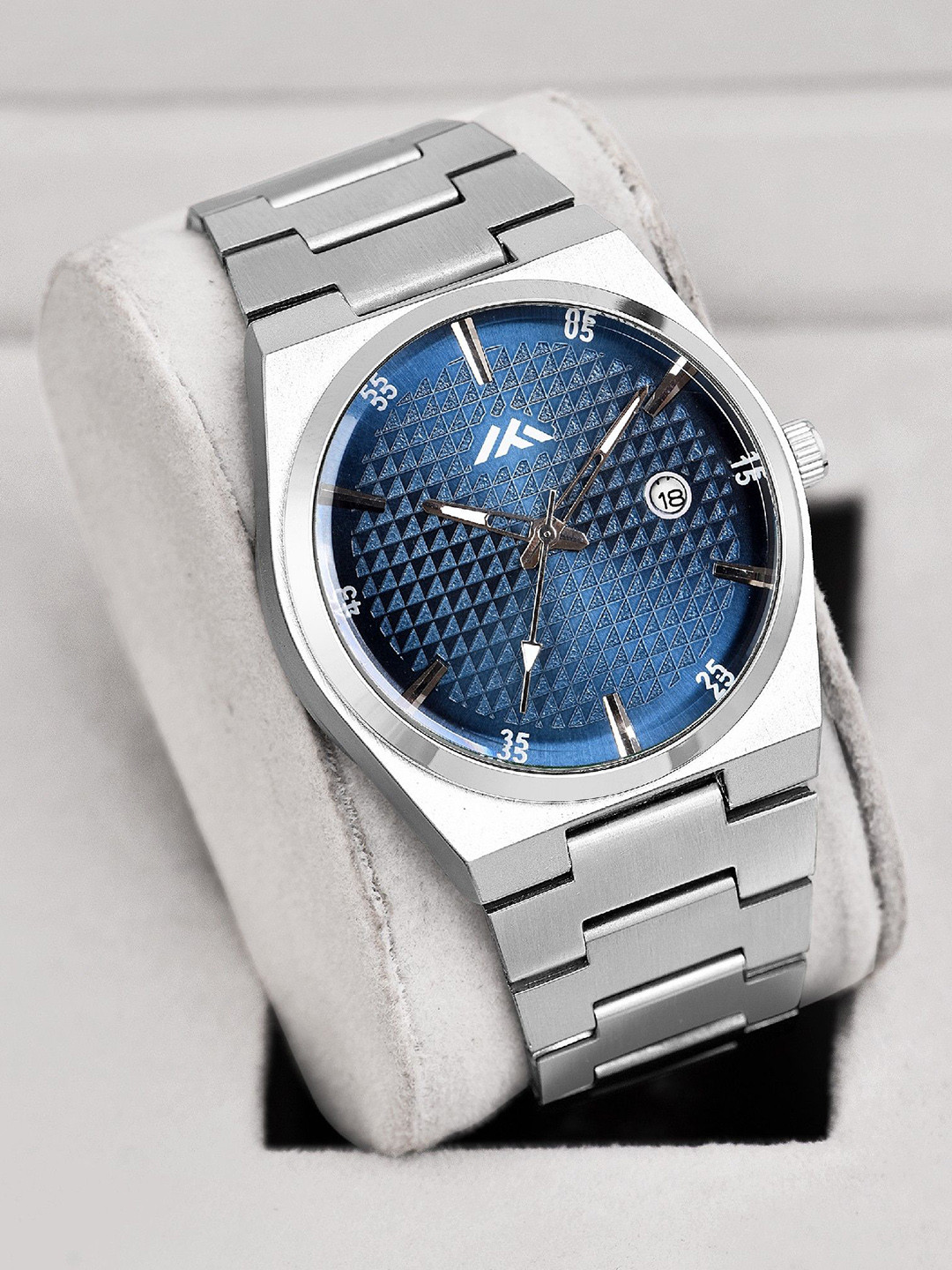 DOUBLERUN Men Bracelet Style Straps Analogue Multi Function Watch H05NNMT-825