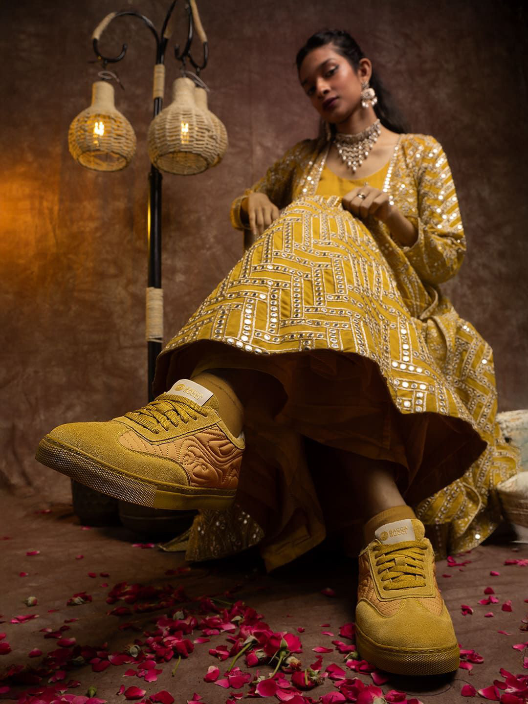 bacca bucci Rangreza Women Ethnic Sneakers for Indian Festive & Ethnic Wear Haldi UK 3