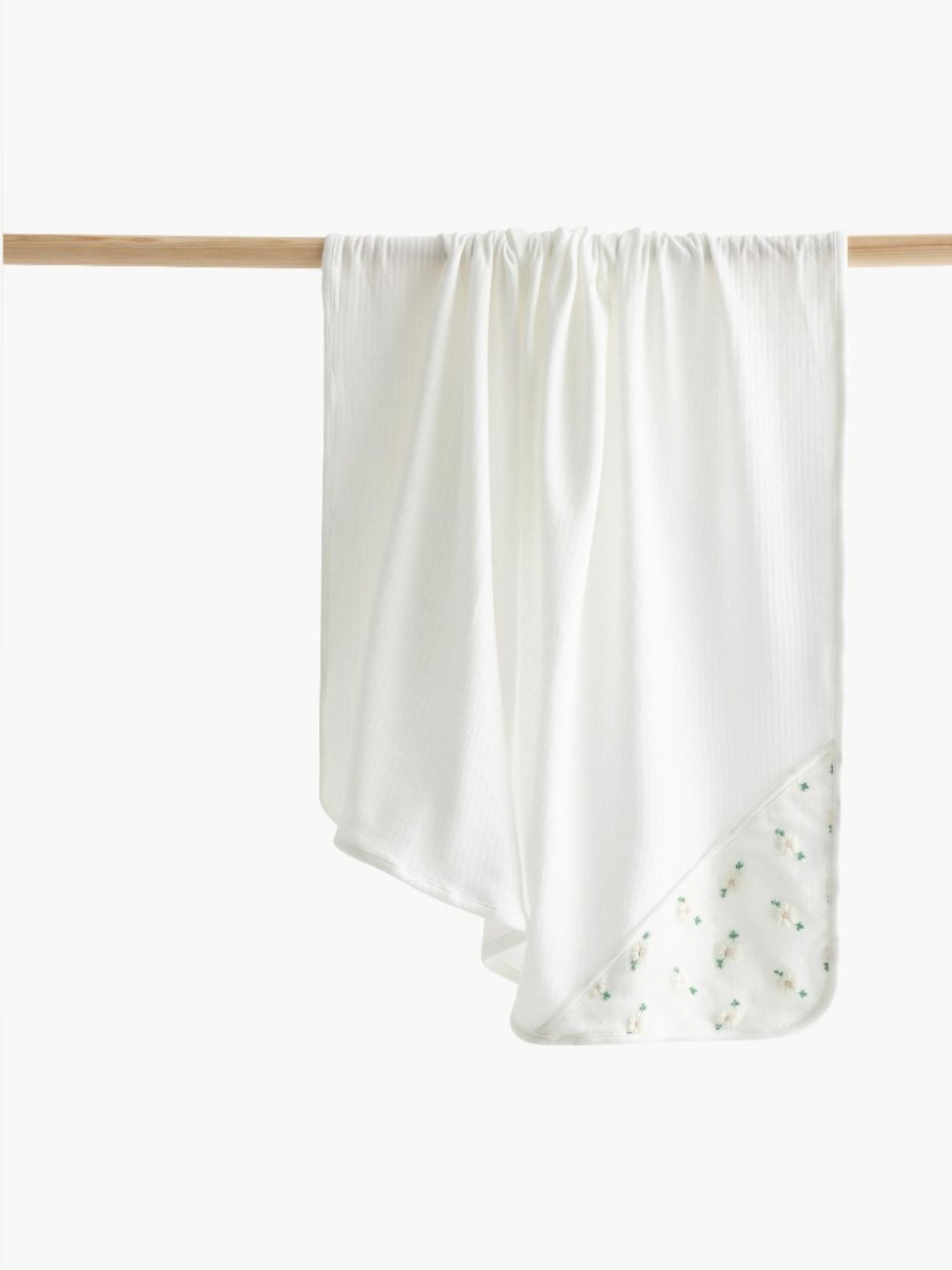 Giggles by Babyshop White & Green Cotton Single Bed Blanket